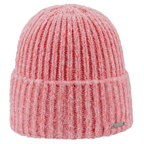 Damen Beanie Fleecy – Vorderansicht in neutraler Farbe