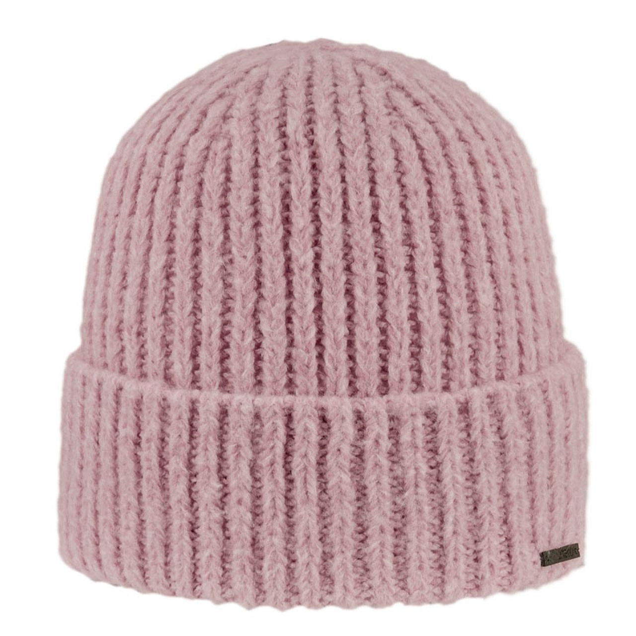 Damen Beanie Fleecy – Vorderansicht in neutraler Farbe