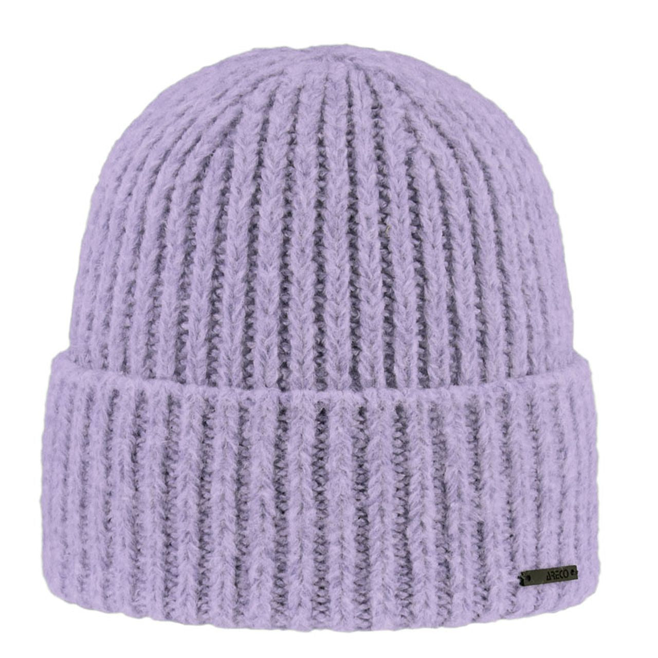 Damen Beanie Fleecy – Vorderansicht in neutraler Farbe