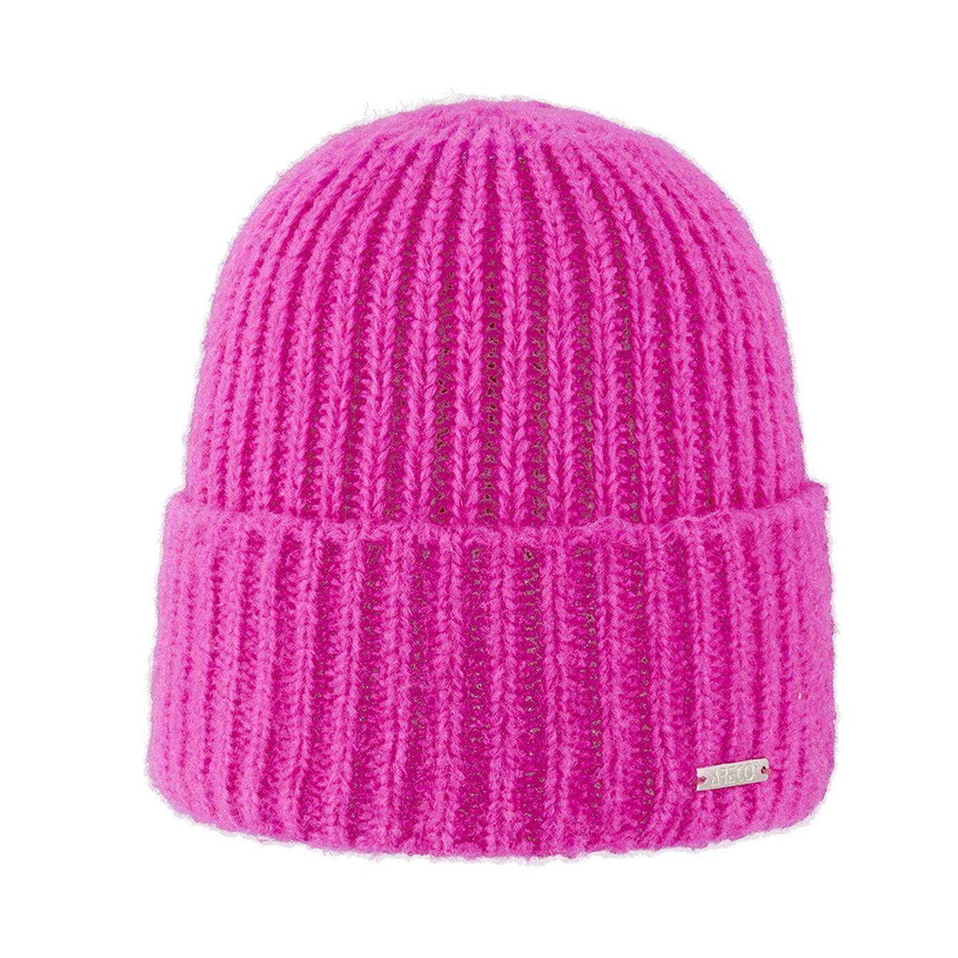 Damen Beanie Fleecy – Vorderansicht in neutraler Farbe
