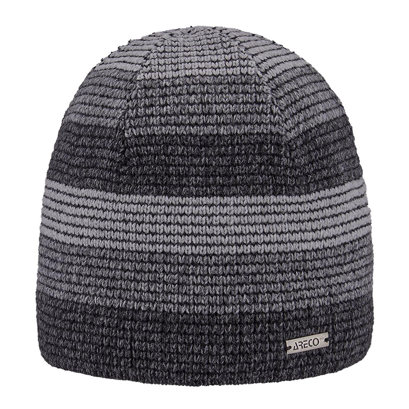 Gefütterte Herren Beanie von ARECO® – klassische Form, Vorderansicht
