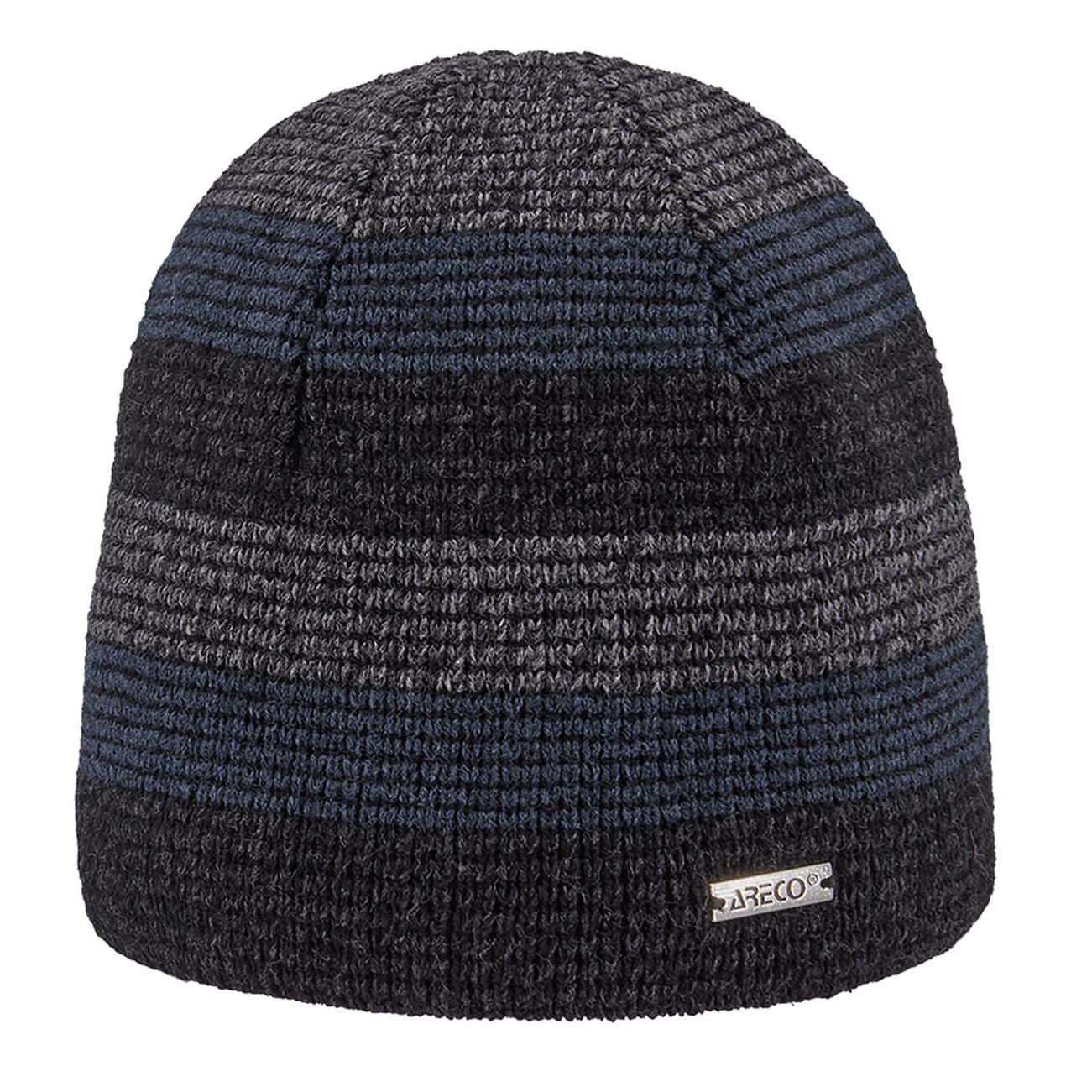 Gefütterte Herren Beanie von ARECO® – klassische Form, Vorderansicht