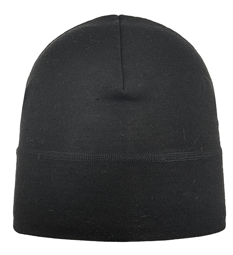 Dünne Laufmütze von ARECO® aus 100 % Merinowolle – Vorderansicht