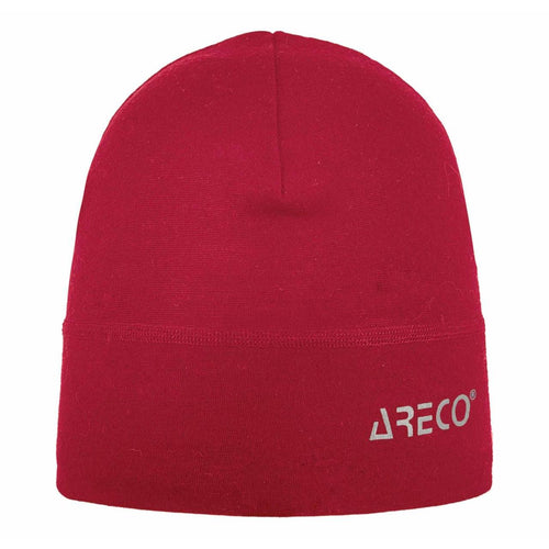 Dünne Laufmütze von ARECO® aus 100 % Merinowolle – Vorderansicht