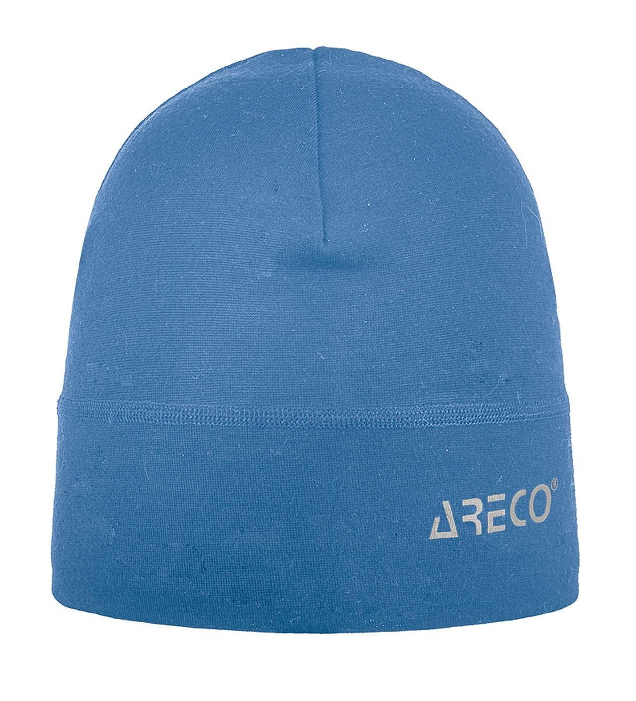 Dünne Laufmütze von ARECO® aus 100 % Merinowolle – Vorderansicht