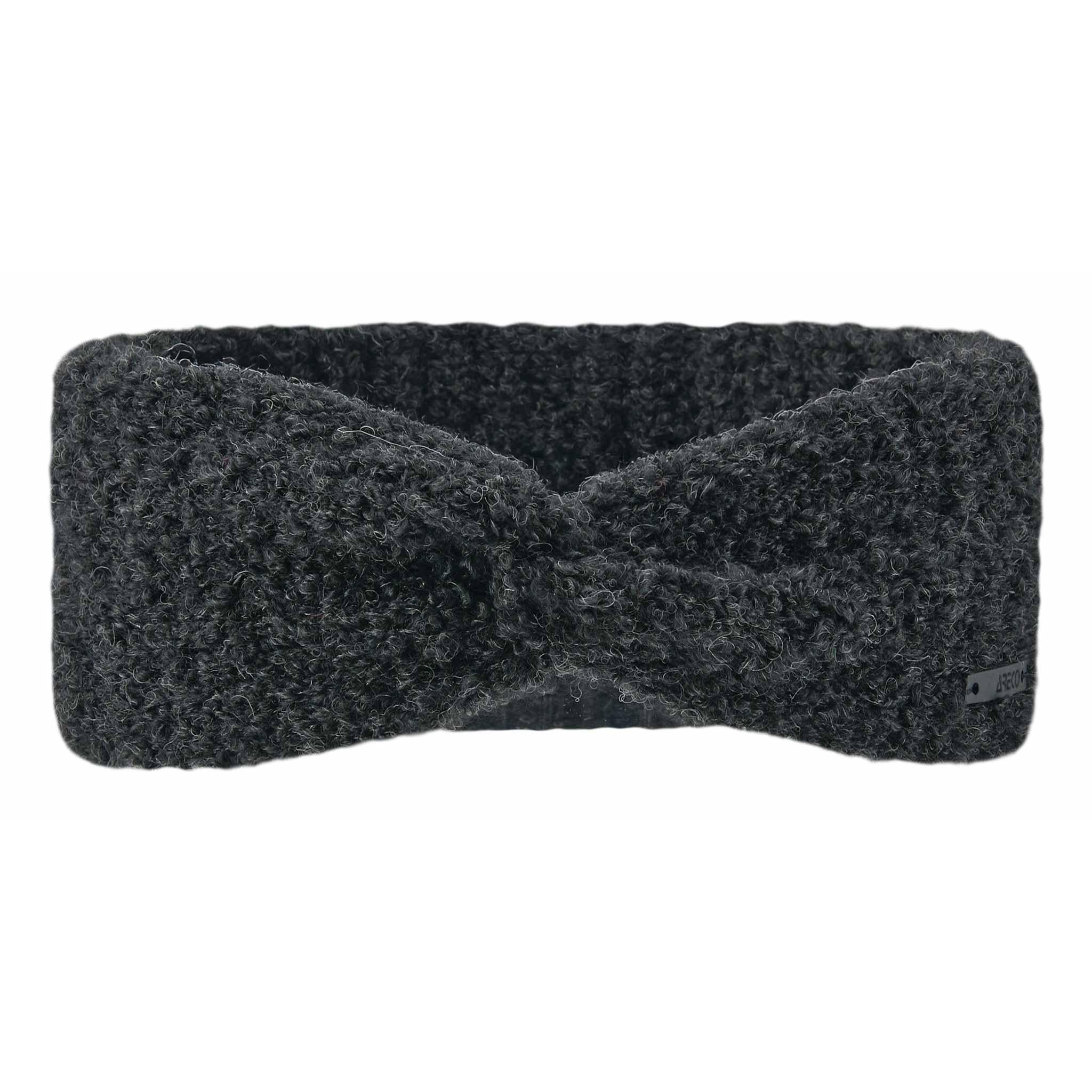 Damen Stirnband Bouclé in Vorderansicht – flauschige Struktur & perfekte Passform