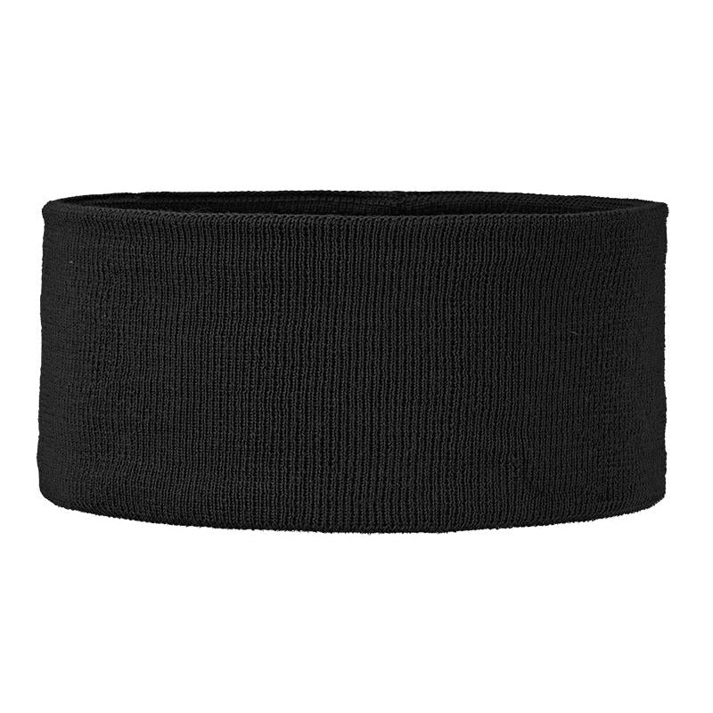 Unisex Stirnband Basic uni von ARECO® in klassischer Frontansicht mit weichem Fleecefutter