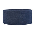 Unisex Stirnband Basic uni von ARECO® in klassischer Frontansicht mit weichem Fleecefutter