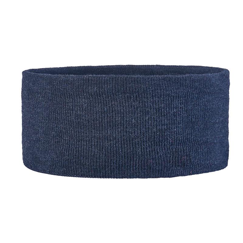 Unisex Stirnband Basic uni von ARECO® in klassischer Frontansicht mit weichem Fleecefutter