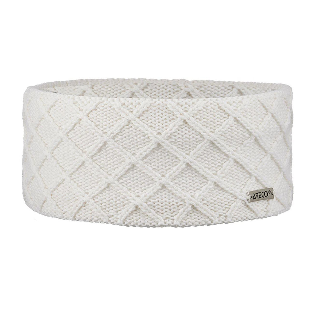 Stirnband Merino Damen – Vorderansicht mit gestrickter Außenseite