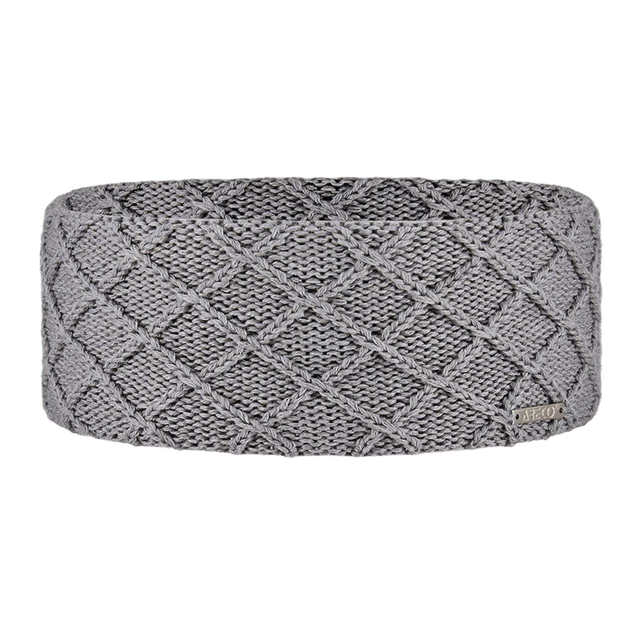 Stirnband Merino Damen – Vorderansicht mit gestrickter Außenseite