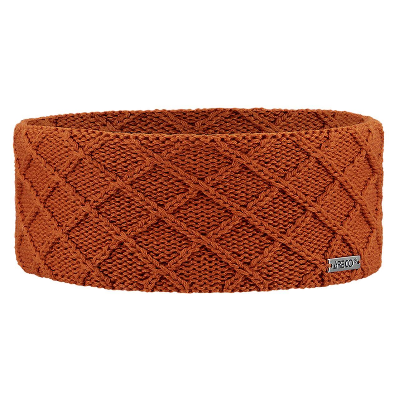 Stirnband Merino Damen – Vorderansicht mit gestrickter Außenseite