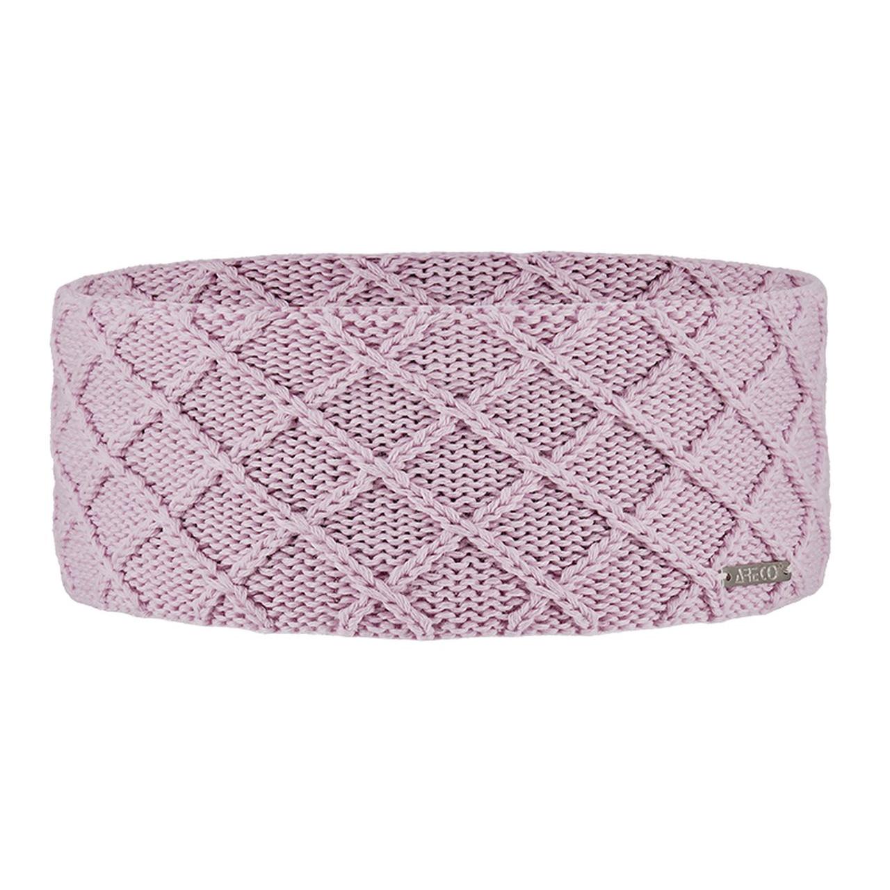 Stirnband Merino Damen – Vorderansicht mit gestrickter Außenseite