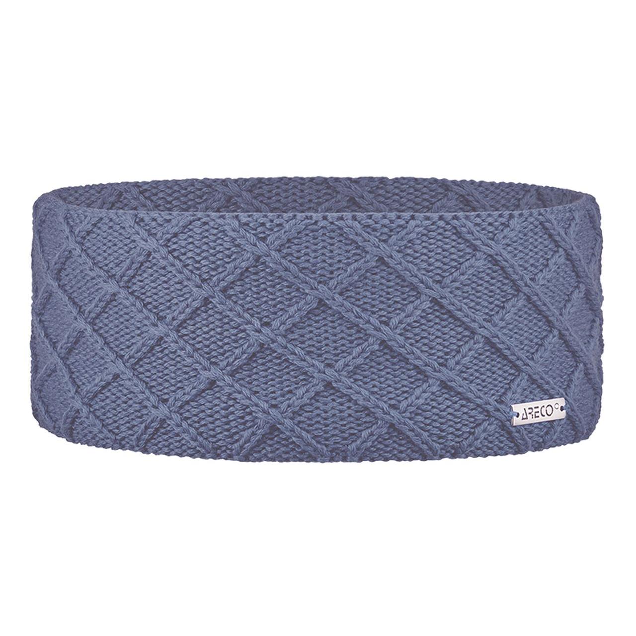 Stirnband Merino Damen – Vorderansicht mit gestrickter Außenseite