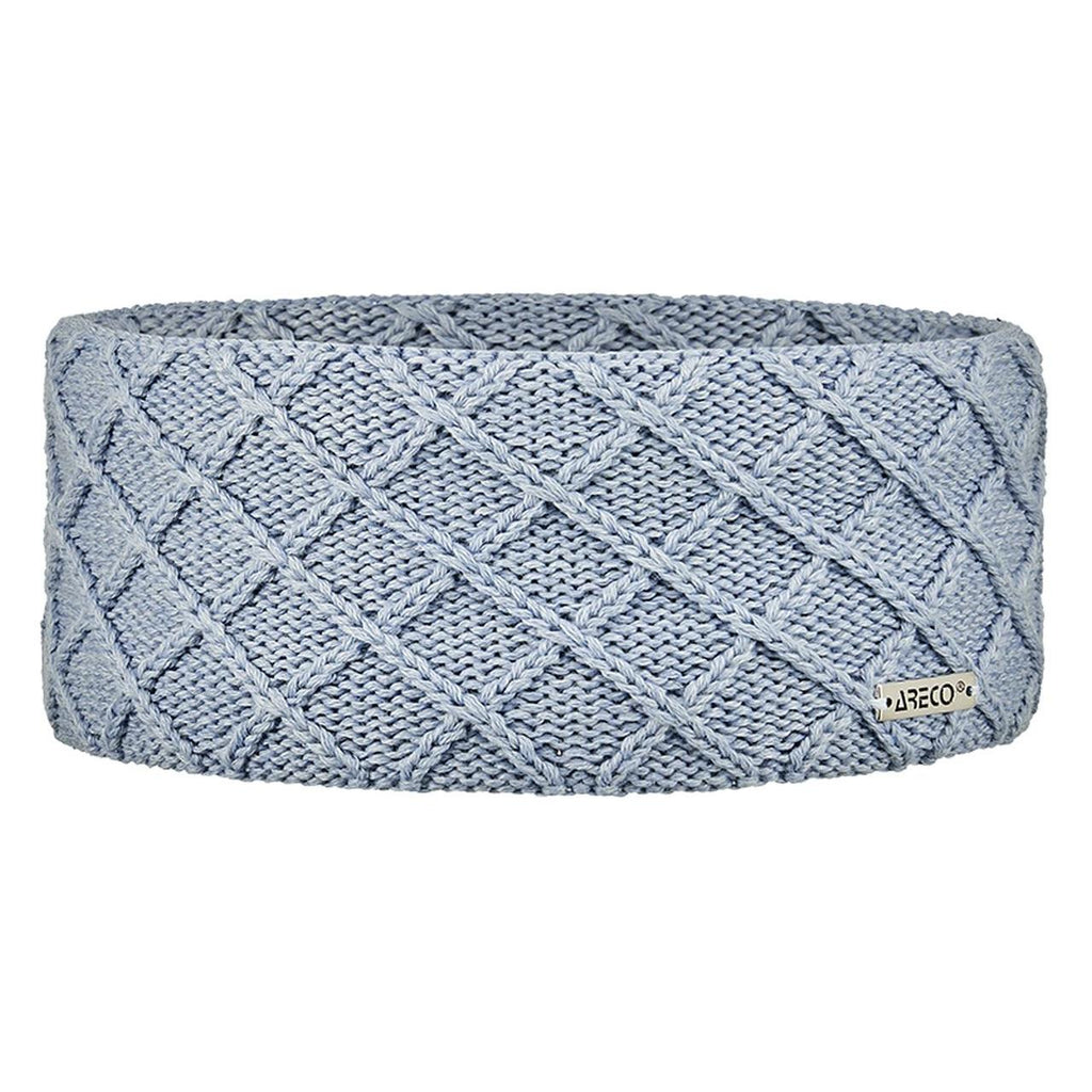 Stirnband Merino Damen – Vorderansicht mit gestrickter Außenseite