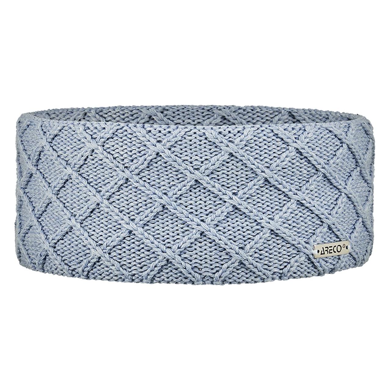 Stirnband Merino Damen – Vorderansicht mit gestrickter Außenseite