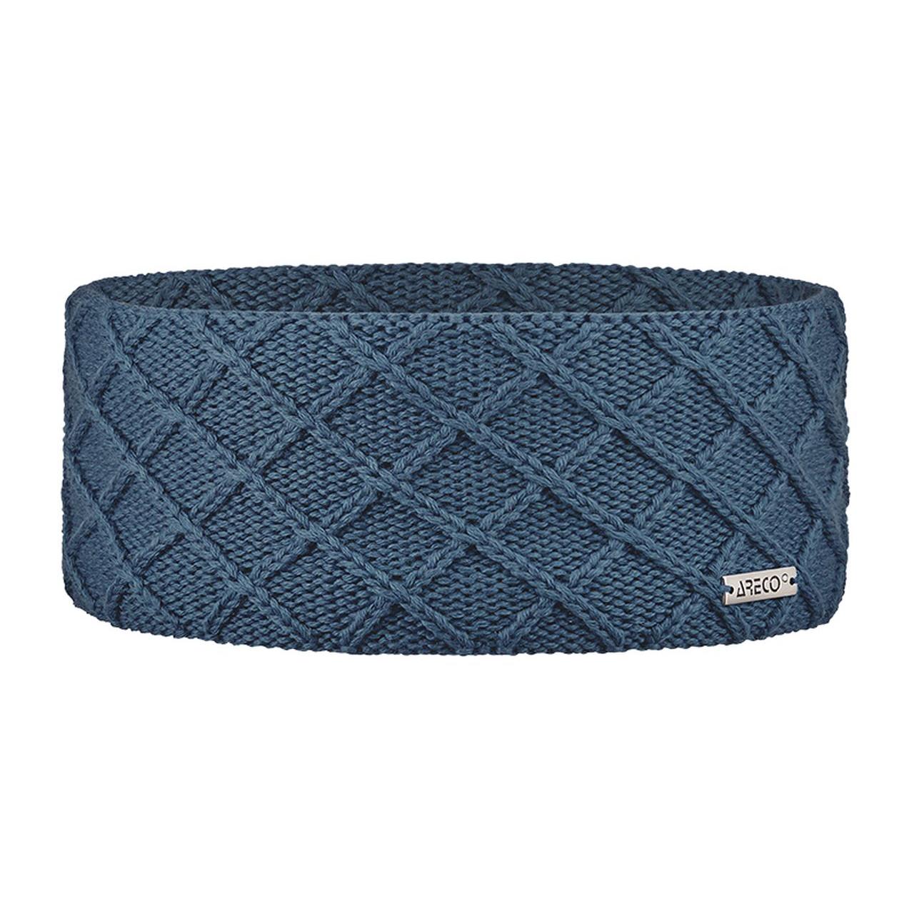 Stirnband Merino Damen – Vorderansicht mit gestrickter Außenseite