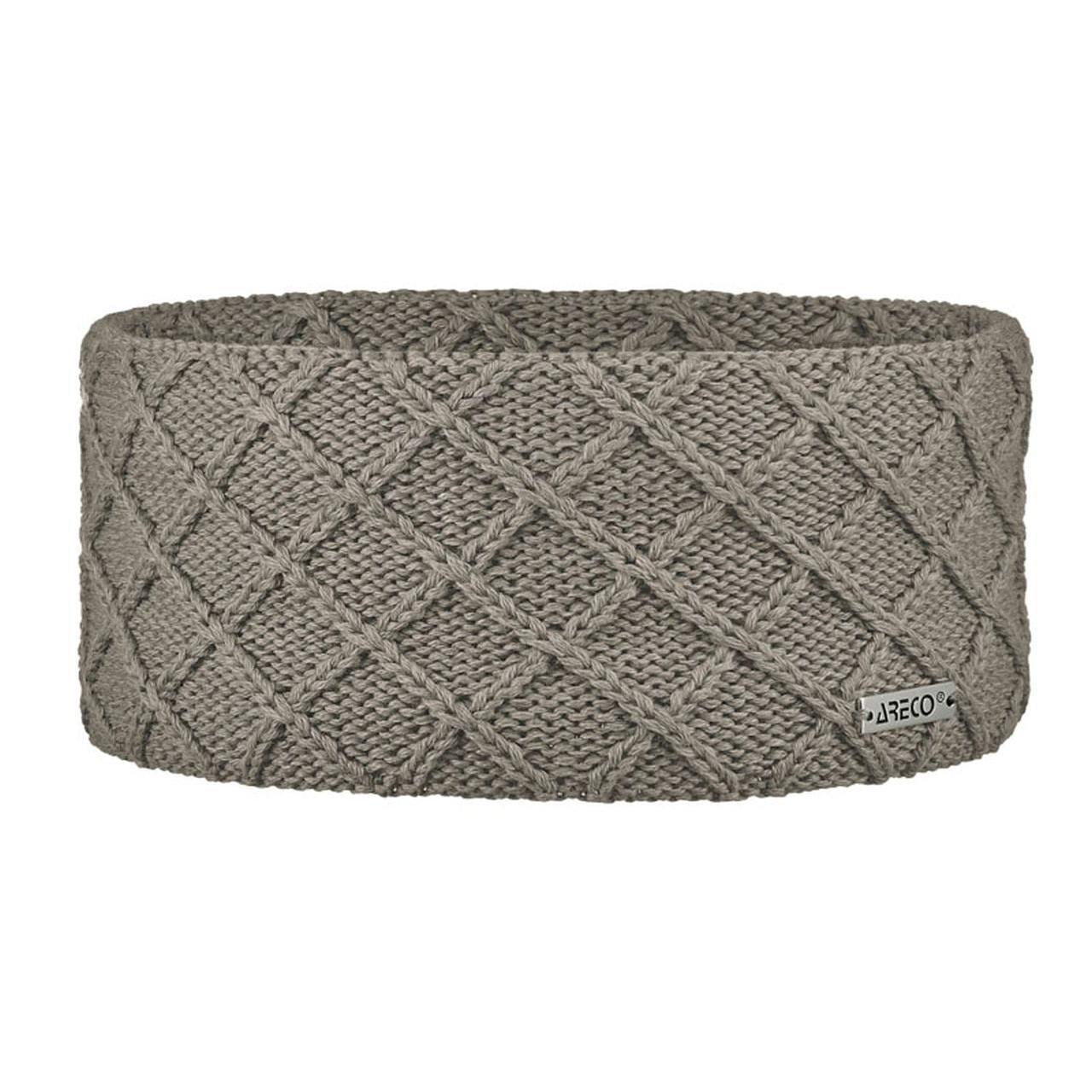 Stirnband Merino Damen – Vorderansicht mit gestrickter Außenseite