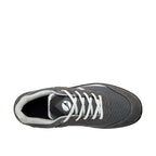 Draufsicht Sicherheitsschuh AXIS GREY LOW mit grauer Schnürung und comfit® VIVA Fußbett