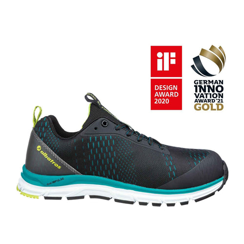 ALBATROS Sicherheitsschuhe AER55 IMPULSE BLACK BLUE LOW 647500 S1P ESD HRO SRA