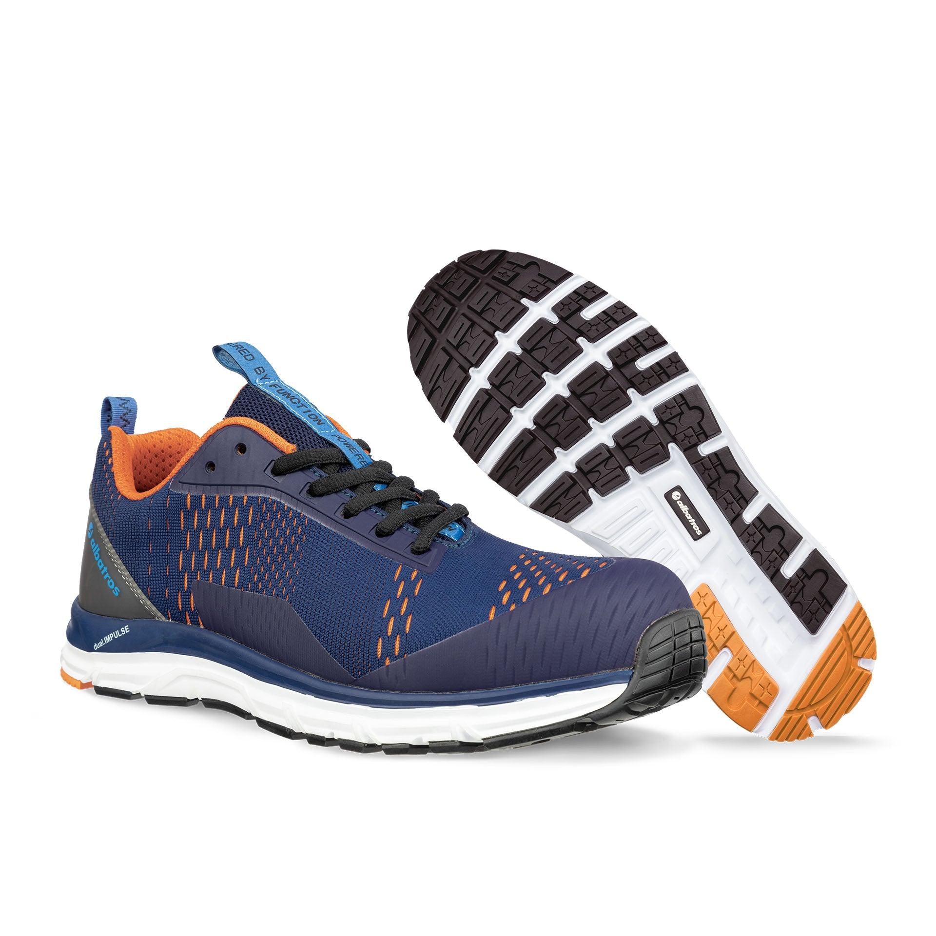 ALBATROS Sicherheitsschuhe AER55 IMPULSE BLUE ORANGE 647510 S1P ESD HRO SRA