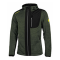 Vorderansicht Albatros NAVARRA Kapuzenjacke Strickfleece grün-schwarz
