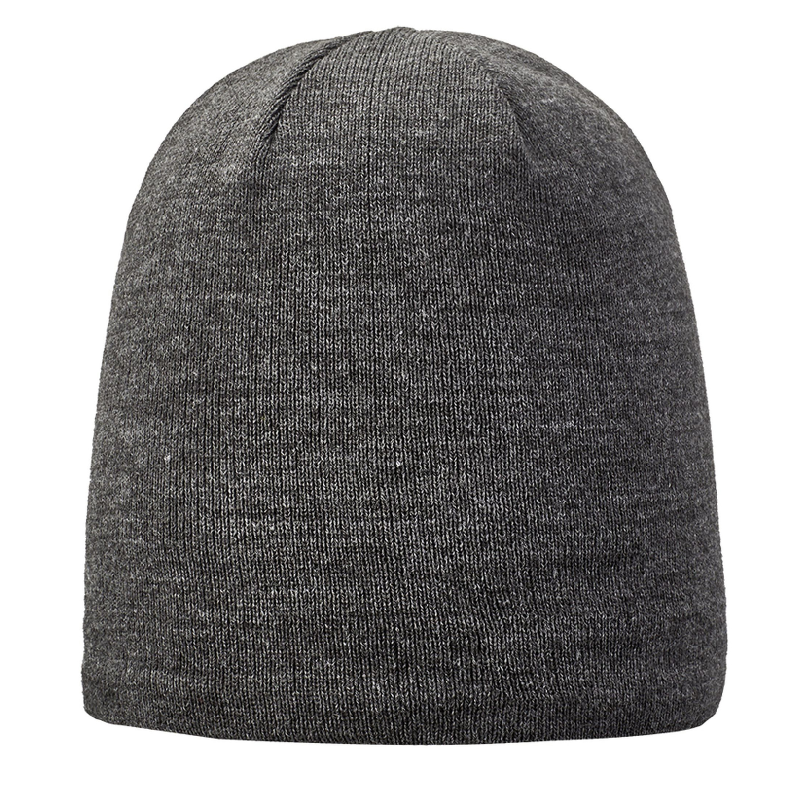 Vorderansicht anthrazitfarbene Beanie mit Fleecefutter von ArecoSPORTS