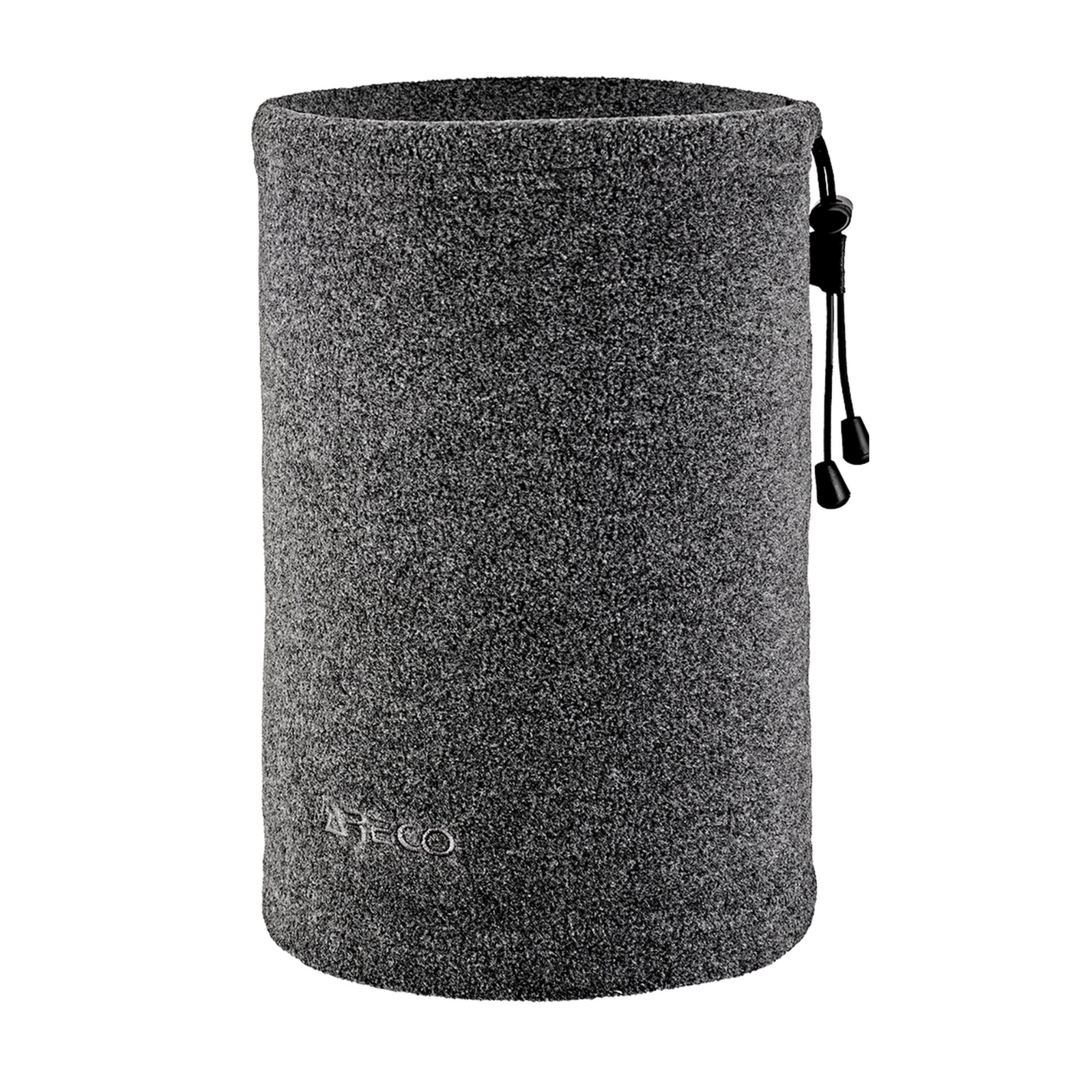 Grauer ARECO Fleece-Neckwarmer aus Microfleece, Frontansicht