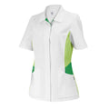 BP® Damen-Kasack 1665 weiß / hellgrün regular fit Damen Kasack