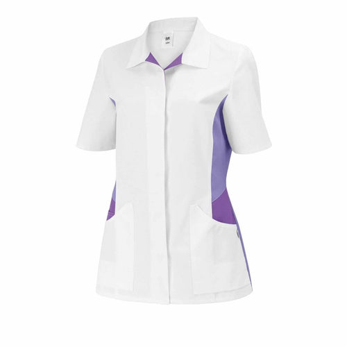 BP® Damen-Kasack 1665 weiß / lila regular fit Damen Kasack