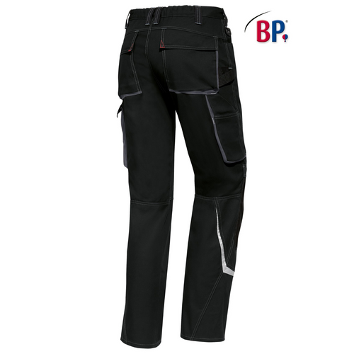 BP® Komfort-Arbeitshose m. Reflex u. Kniepolstertaschen 1803 schwarz modern fit