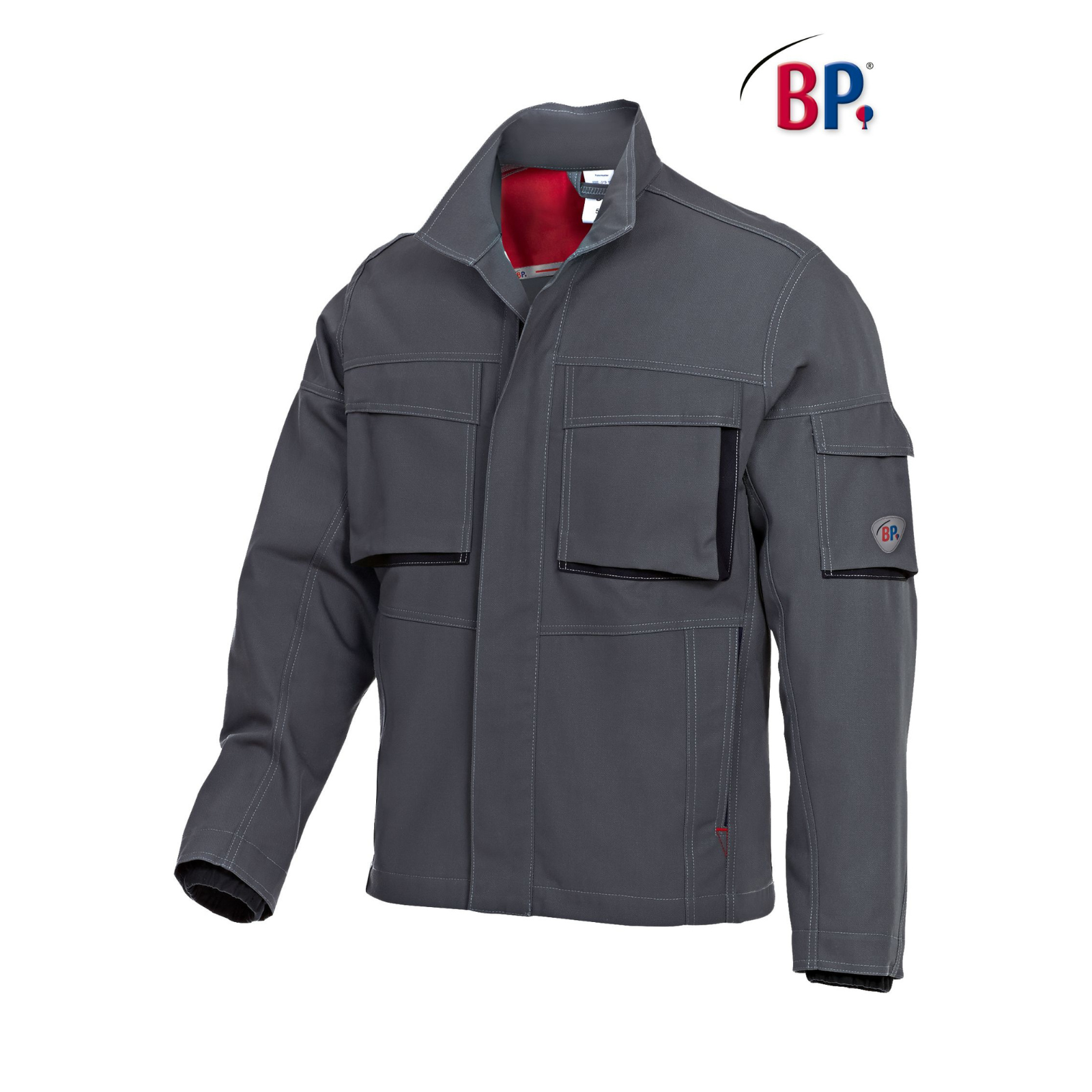 BP® Komfort-Arbeitsjacke m. Stretcheinsatz 1795 dunkelgrau/schwarz regular fit Berufsjacke