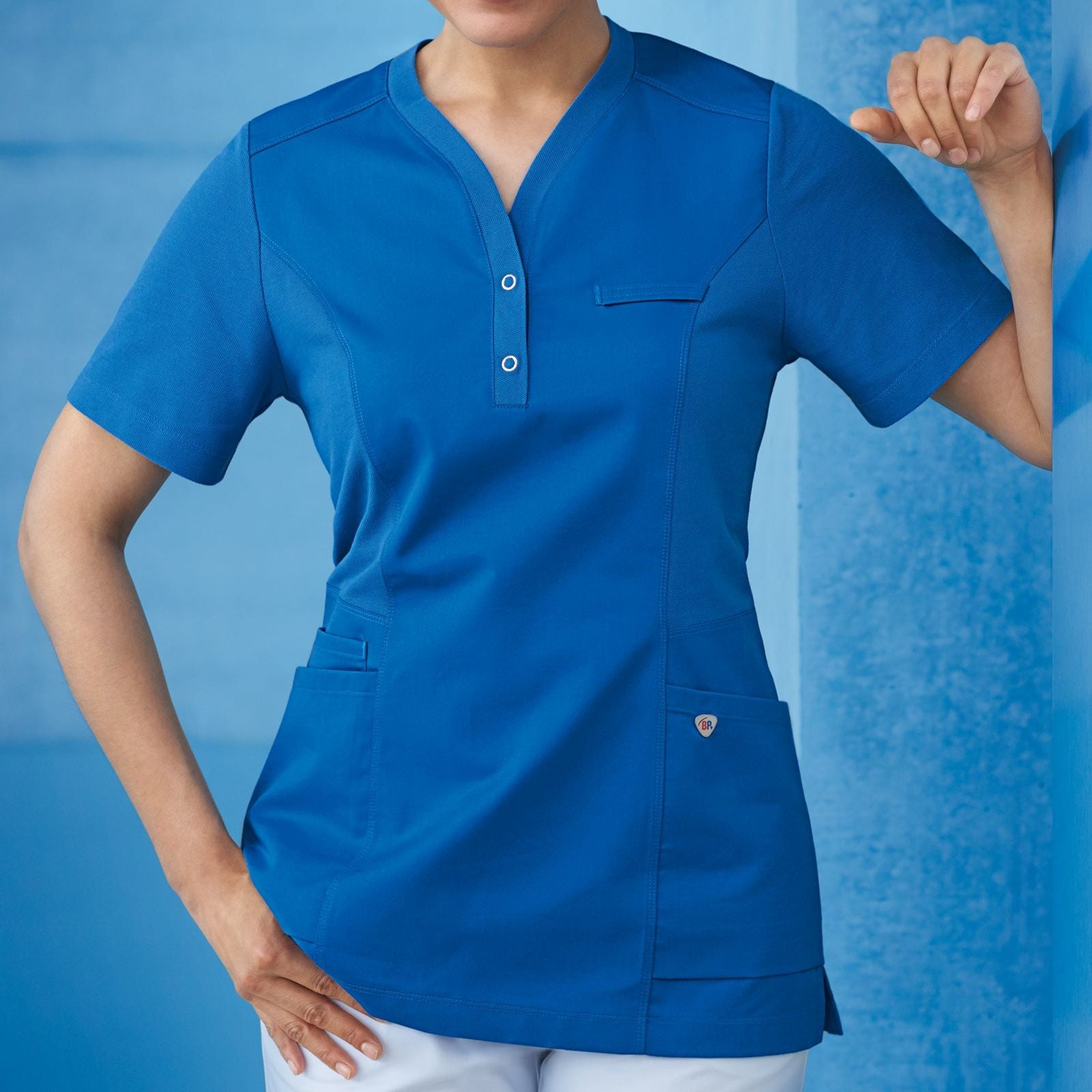 BP® Komfortkasack für Damen 1738 azurblau modern fit Damen Kasack