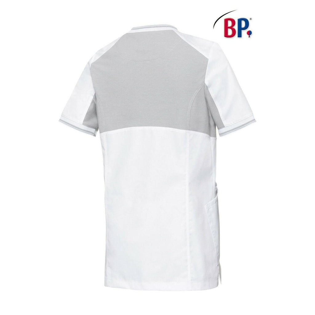 BP® Komfortkasack für Damen1760 weiß / hellgrau modern fit Kasack