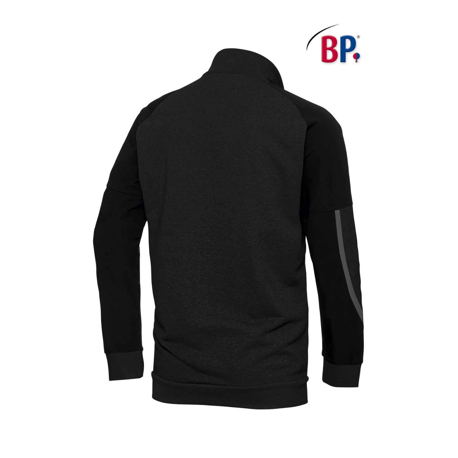 BP® Sweatshirt-Troyer 1828 schwarz unisex modern fit Troyer Sweater