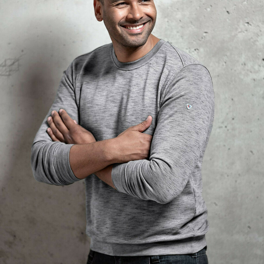 BP® Sweatshirt für Sie & Ihn 1720 space weiß unisex modern fit Shirt Sweater