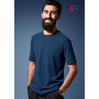 BP® T-Shirt für Sie & Ihn 1714 space blau Stretch Shirt modern fit