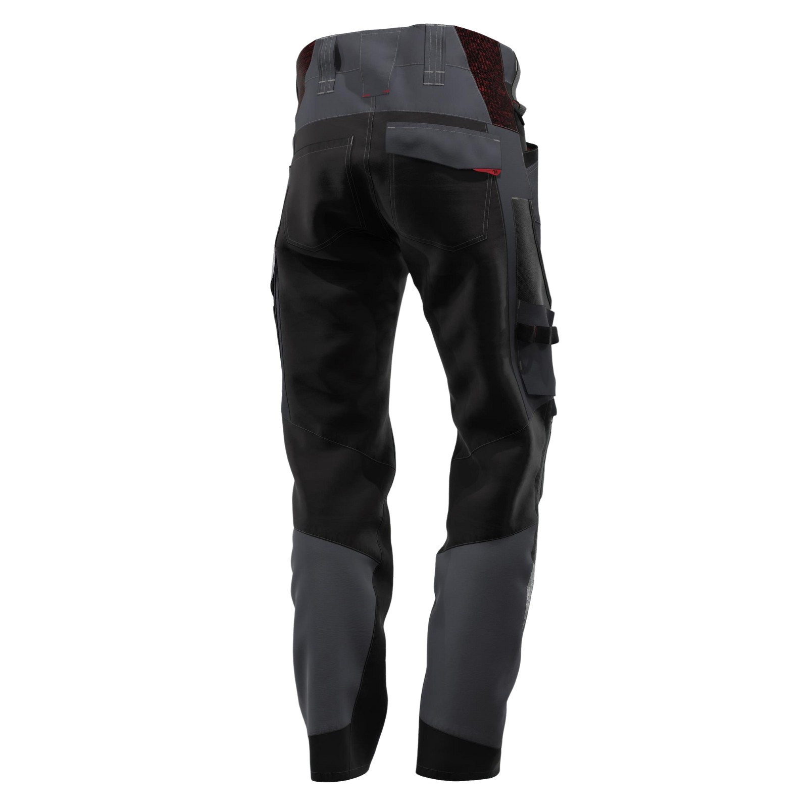 BP® leichte Hybrid-Arbeitshose / Knietasche 1968 anthrazit/schwarz modern fit Berufshose