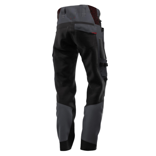 BP® leichte Hybrid-Arbeitshose / Knietasche 1968 anthrazit/schwarz modern fit Berufshose - Grewe-Shop