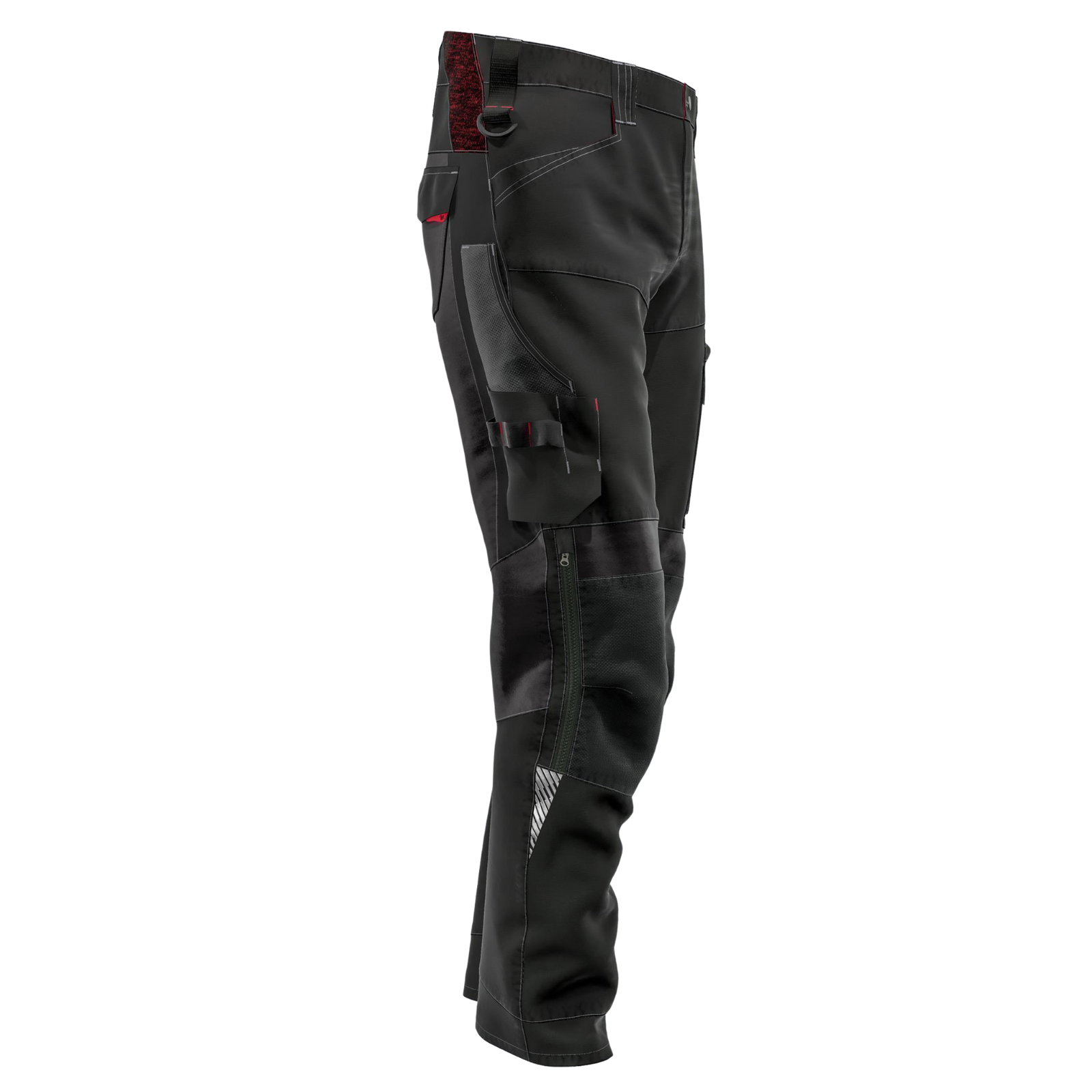 Seitenansicht Cordura®-Kniepolstertasche BP Hose 1968