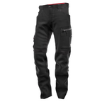 Vorderansicht Hybrid-Arbeitshose BP 1968 schwarz
