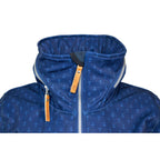 Brigg Damen Softshellmantel STINE – hochschließende Kapuze mit Lederdetails und Kordelzug