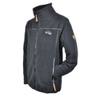 Seitenansicht der Brigg Fleecejacke TILL für Herren in Grau