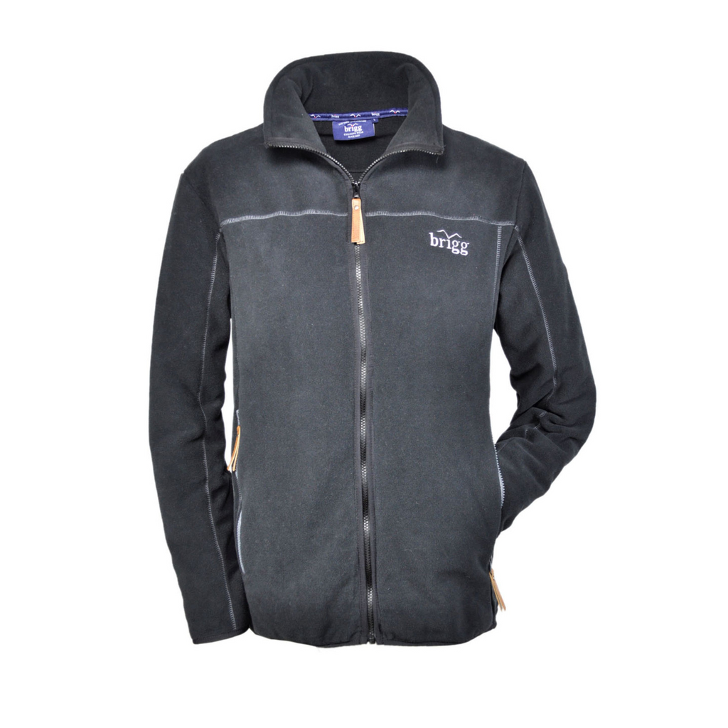 Vorderansicht der Brigg Herren Fleecejacke TILL in Anthrazit