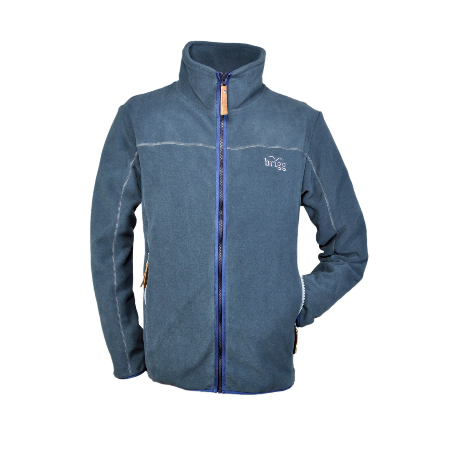 Vorderansicht der Brigg Herren Fleecejacke TILL in Navy