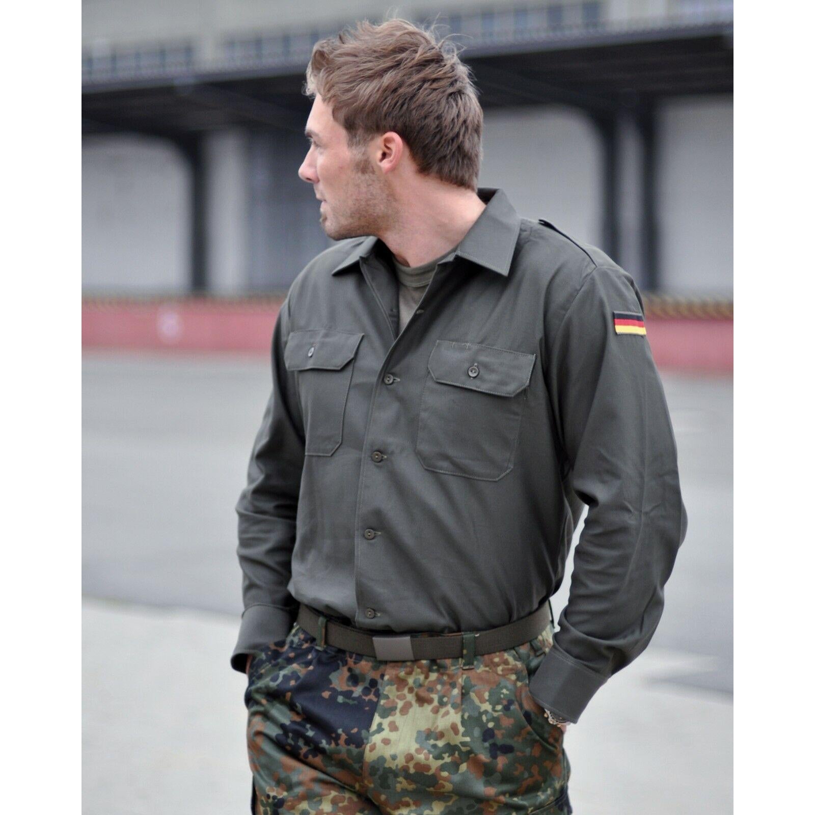 BW Bundeswehr Feldhemd Neuware Hemd oliv Jagdhemd Forsthemd Arbeitshemd