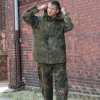 BW Jacke Nässeschutz 3-Lagen-Laminat flecktarn Bundeswehr Neufertigung