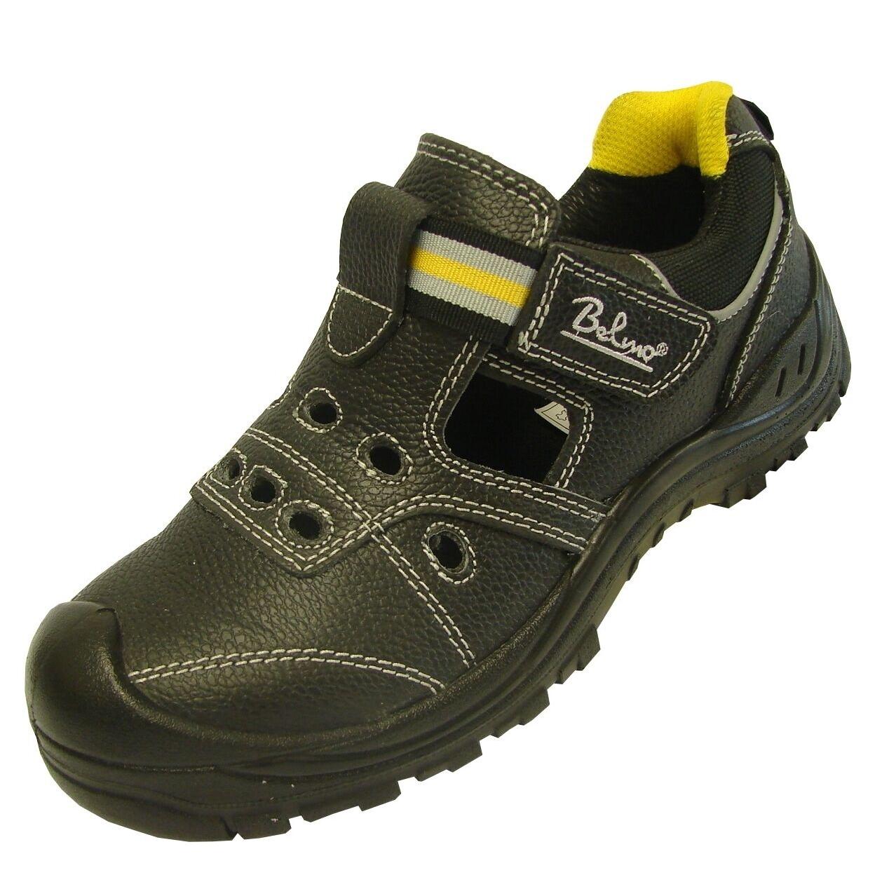 Belmo 70040 Sicherheitssandalen S1P Sandalen Arbeitsschuhe halbhhoch schwarz