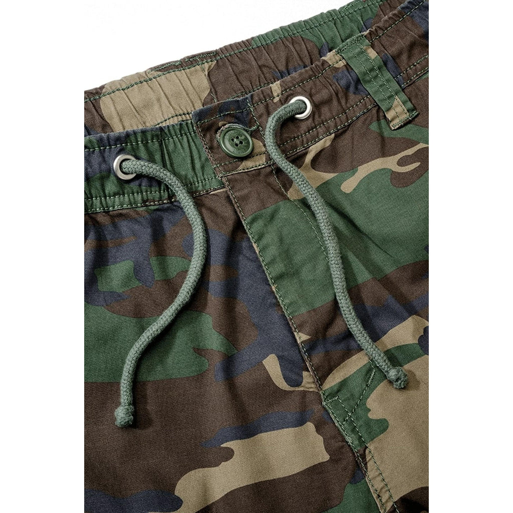 Detailansicht Bund mit Kordelzug der Woodland-Hose