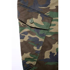 Detailansicht Cargotasche der Woodland-Hose